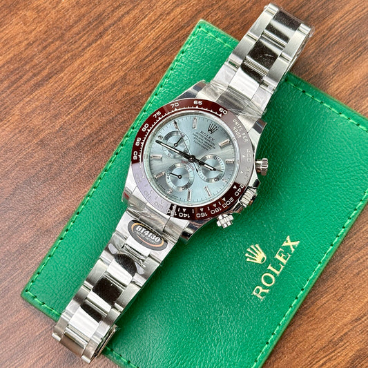 Rolex Daytona 126506 Ice Blue Metal Strap Replica Watch BT Factory 40mm