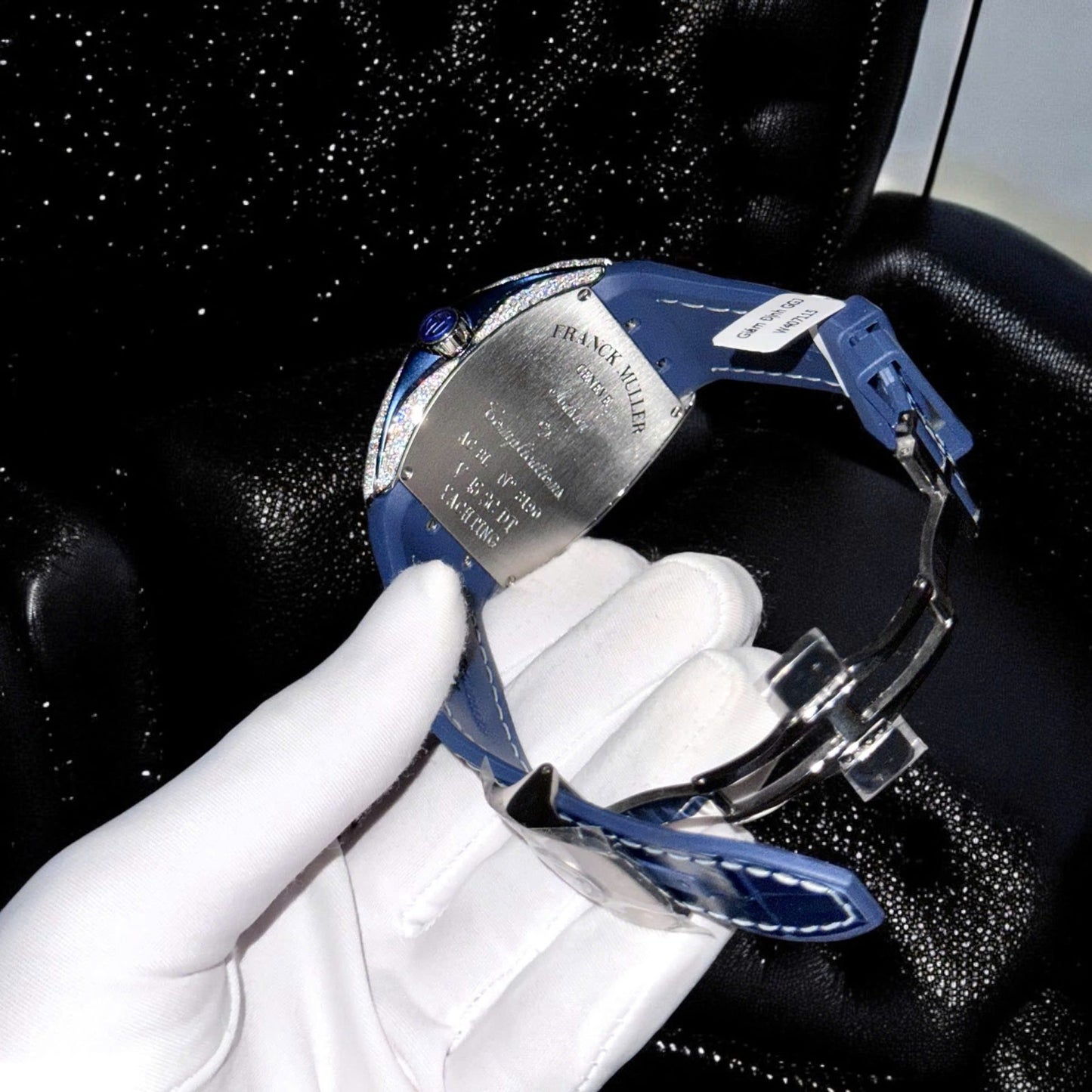 Franck Muller V45 Replica 11 Watch Custom Moissanite Diamonds 45mm