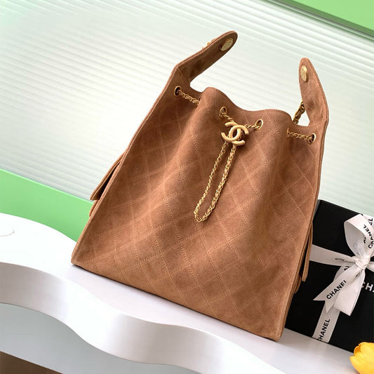 CHANEL 25 Medium Handbag SUEDE(high-end grade)
