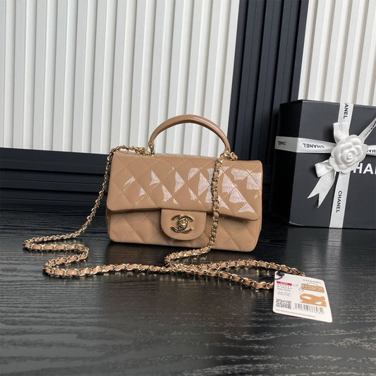 CHANEL Mini Classic Handbag With Top Handle