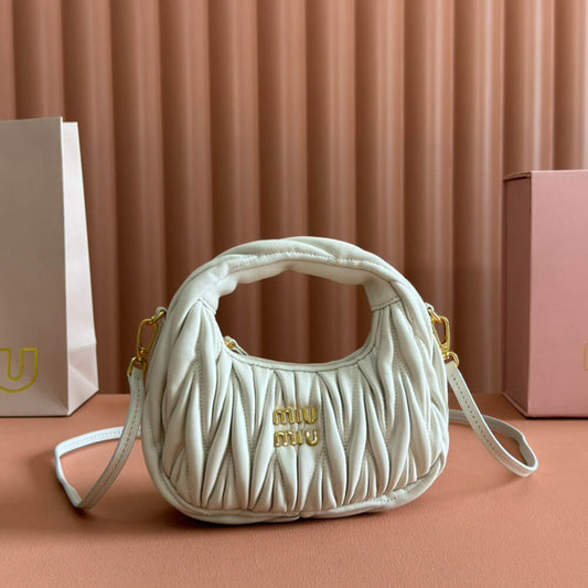 Mini Wander matelasse nappa leather hobo bag(high-end grade)