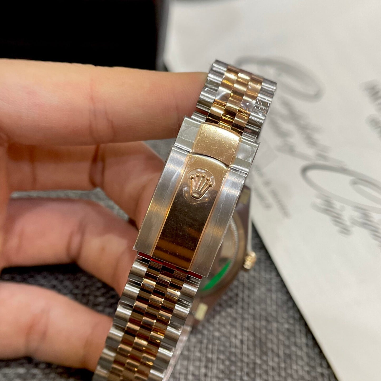 Rolex Replica 11 Watch DateJust 126231 Wimbledon Dial Demi Strap VS Factory 36mm