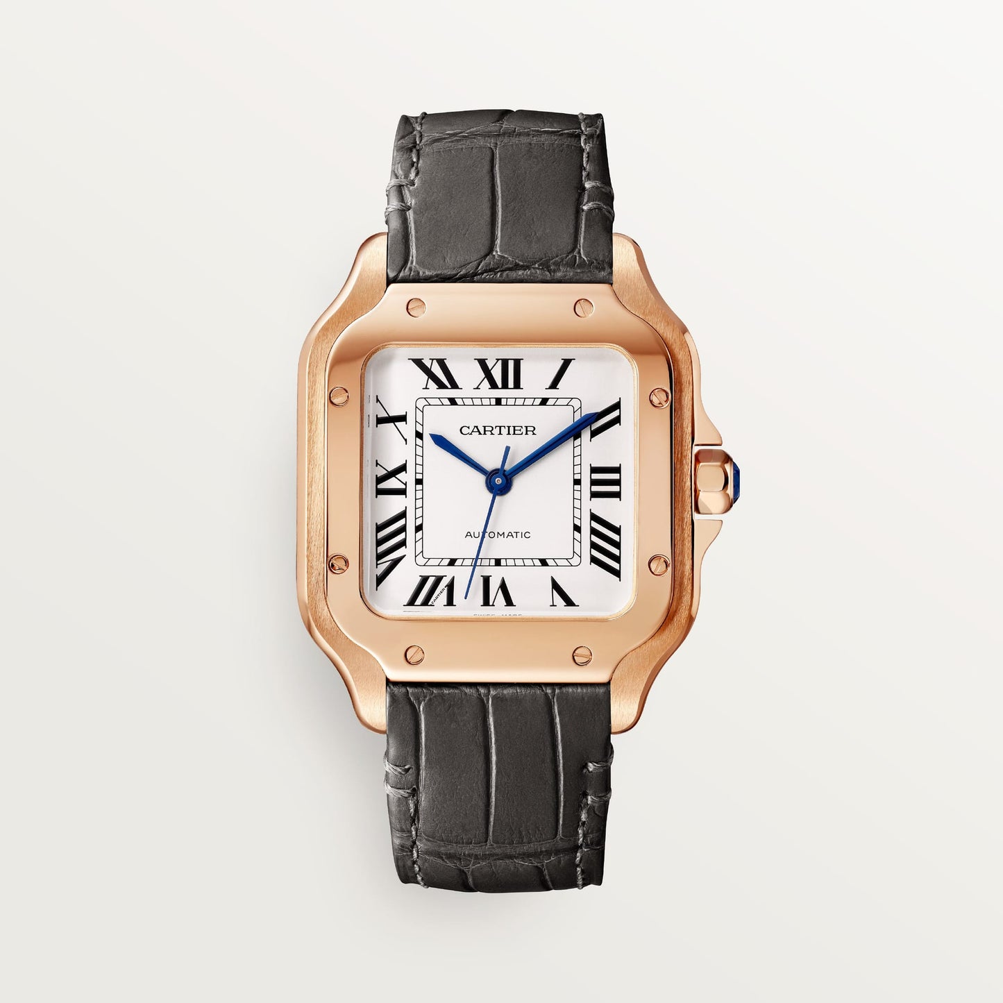 fake cartier watch Santos medium model mechanical movement with automatic winding caliber 1847 MC(1:1 replica)