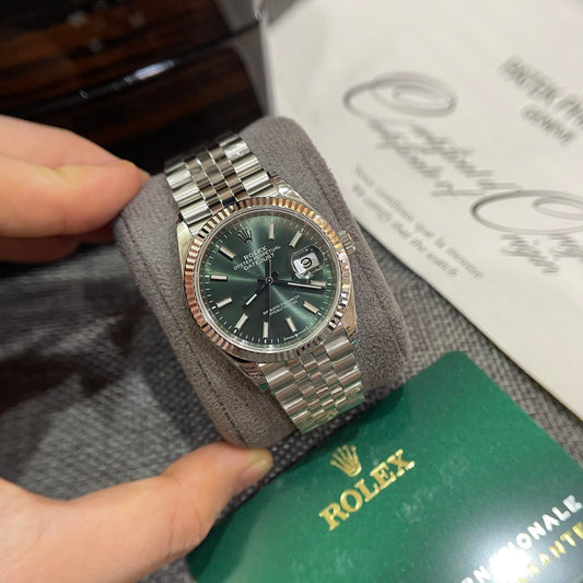 Rolex Replica 1:1 Watch DateJust 126234 Green Dial Jubilee Strap Factory VS 36mm