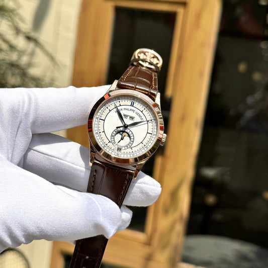 Patek Philippe Replica Watch Complications 5396R Men Leather Strap GR Factory 38.5mm