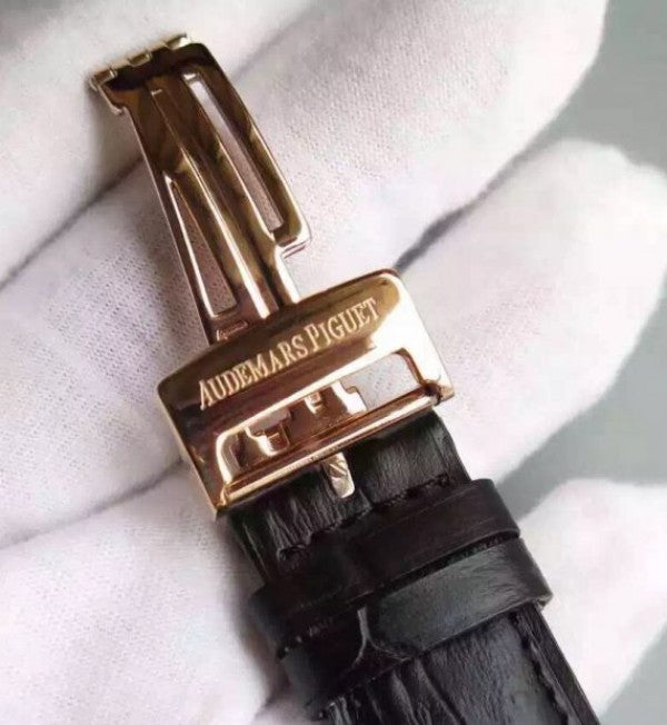 Replica Audemars Piguet Jules Audemars Tourbillon RG Black Dial
