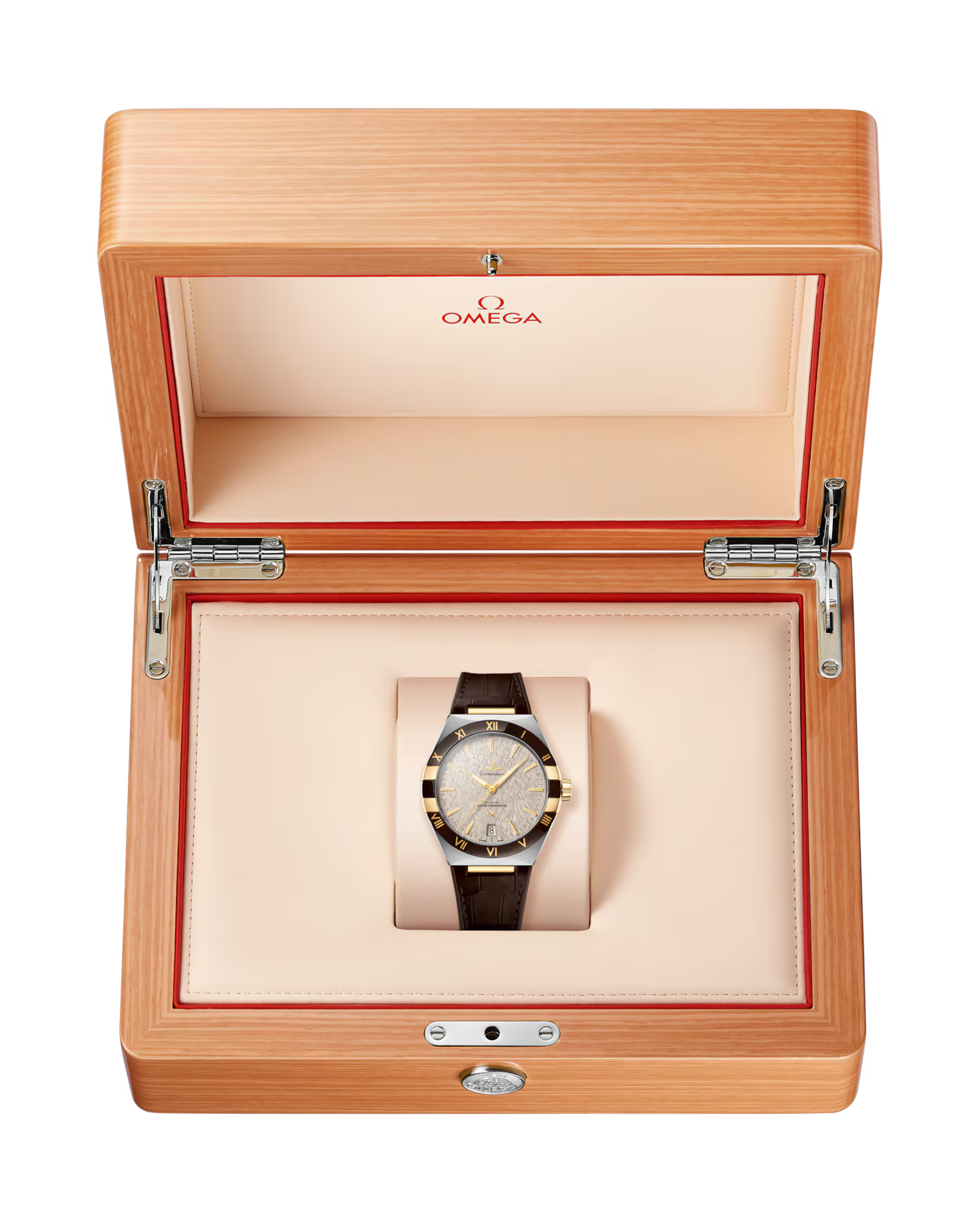 Constellation 41 mm, steel ? yellow gold on leather strap(1:1 replica)