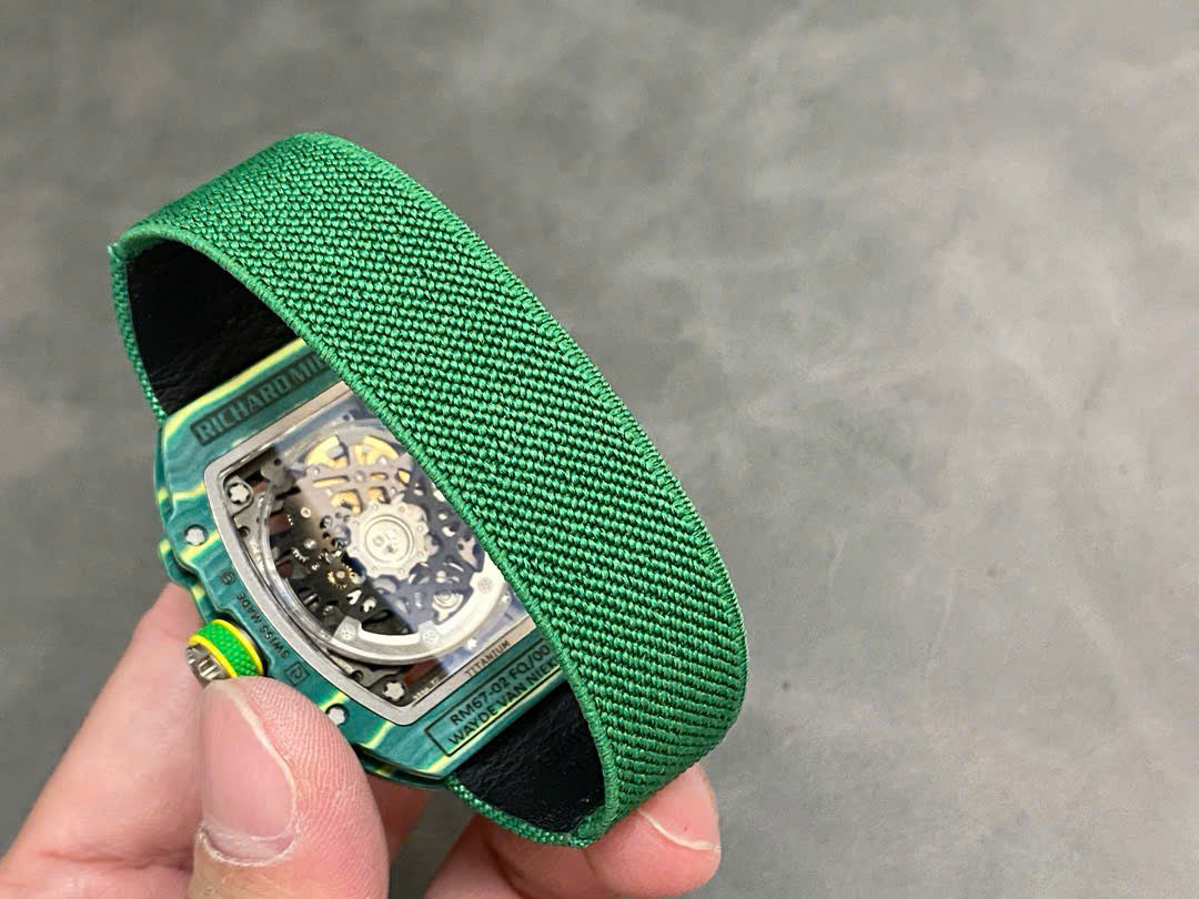 Richard Mille RM67-02 Case Green Carbon Refined Super Light 37 Grams 38.7¡Á47.52mm