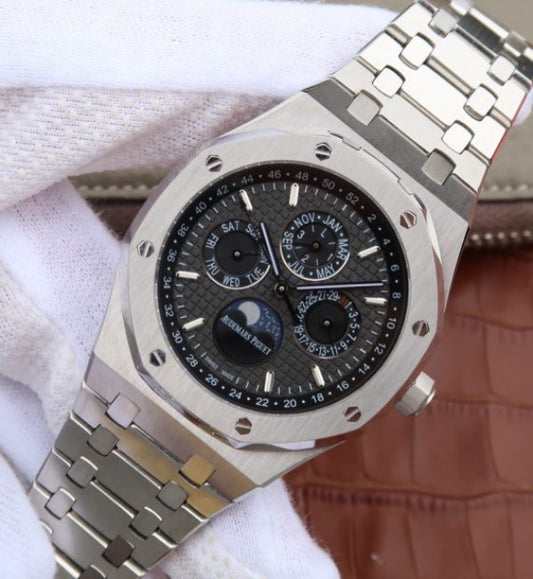 Replica Audemars Piguet JF Royal Oak 41mm 26574 SS Black Textured Dial A5134