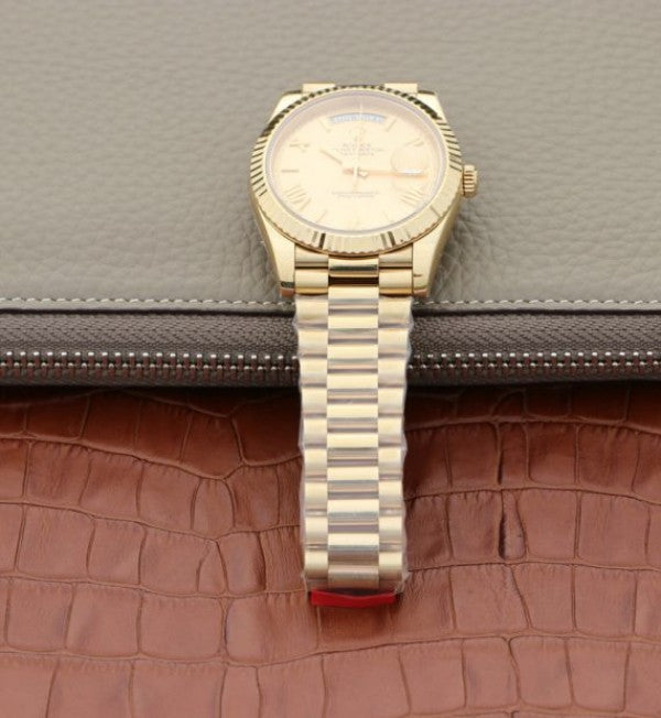 Replica Rolex Day-Date 40mm 228238 YG Dial Roman Markers YG Bracelet A3255