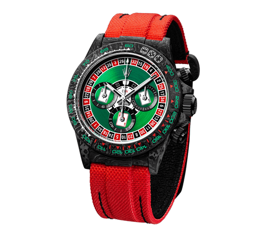 ROLEX Diw Daytona carbon lucky player (casino) 40mm oyster black(1:1 replica)
