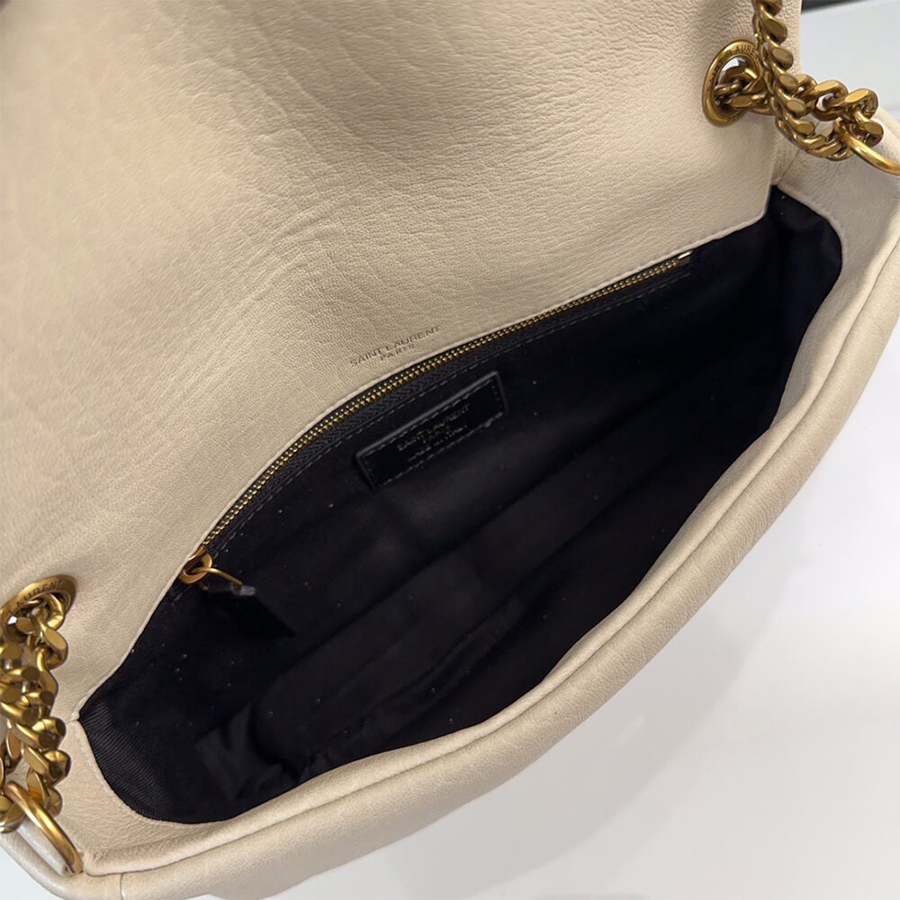 YSL calypso medium in grained lambskin