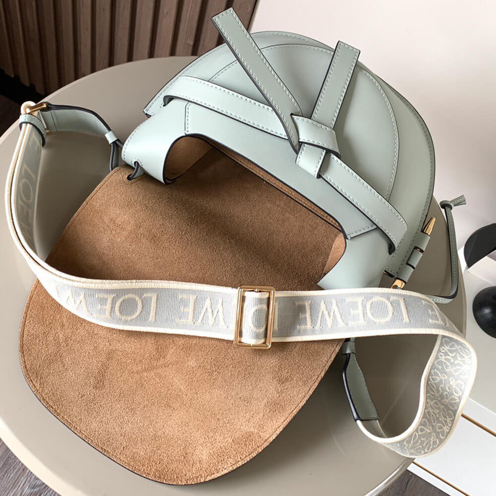 Loewe Small Gate bag in soft calfskin and jacquard