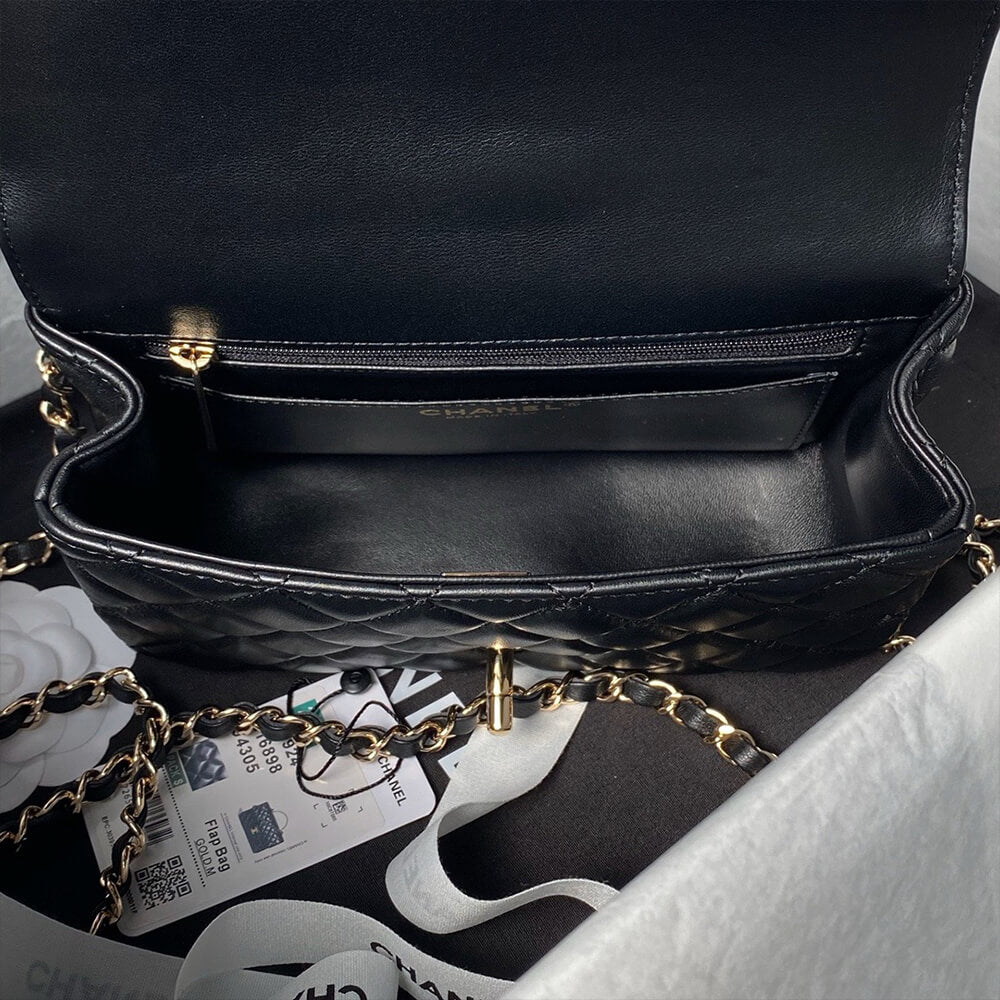 CHANEL Mini Flap Bag with Top Handle