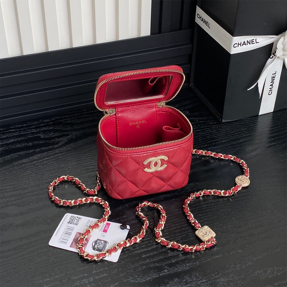 CHANEL Small Vanity with Chain(HIGH-END GRADE)
