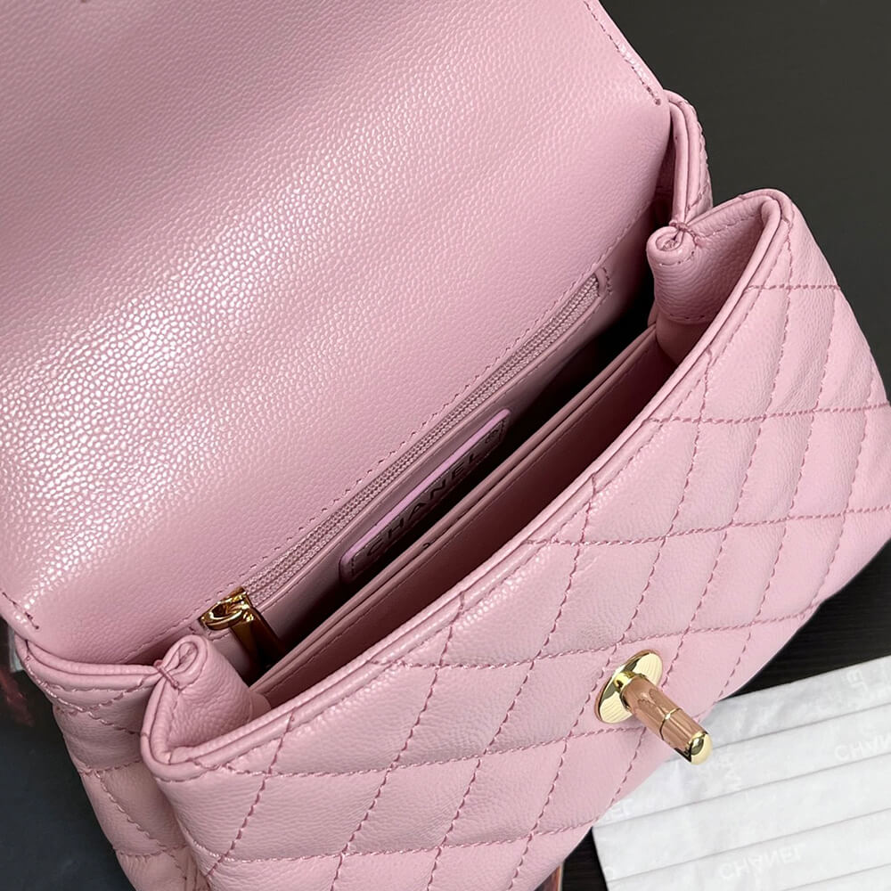 Chanel MINI COCO Handle Bag(HIGH-END GRADE)