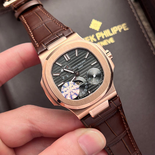Patek Philippe Replica Watch Nautilus 5712R Brown Leather Strap GR Factory 40mm