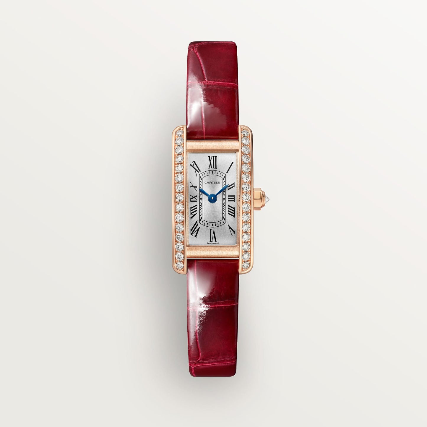 fake cartier watch Tank Americaine mini model quartz movement(1:1 replica)