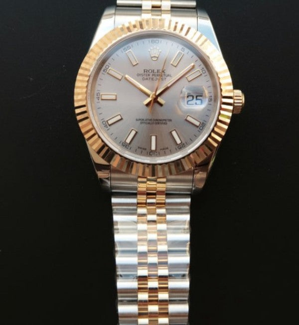 Replica Rolex DateJust II 41mm SS/YG Silver Dial Stick Marker SS/YG Bracelet A2824