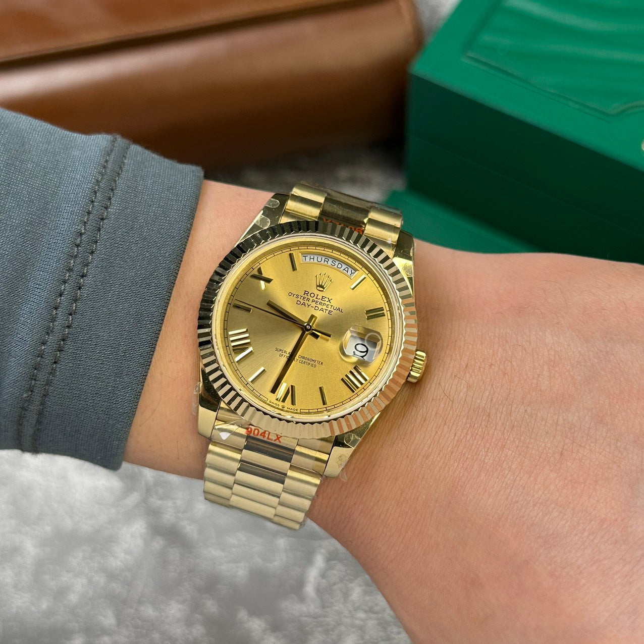 Rolex Replica 1:1 Watch Day-Date 228238 V2 Roman Numerals GM Factory 40mm