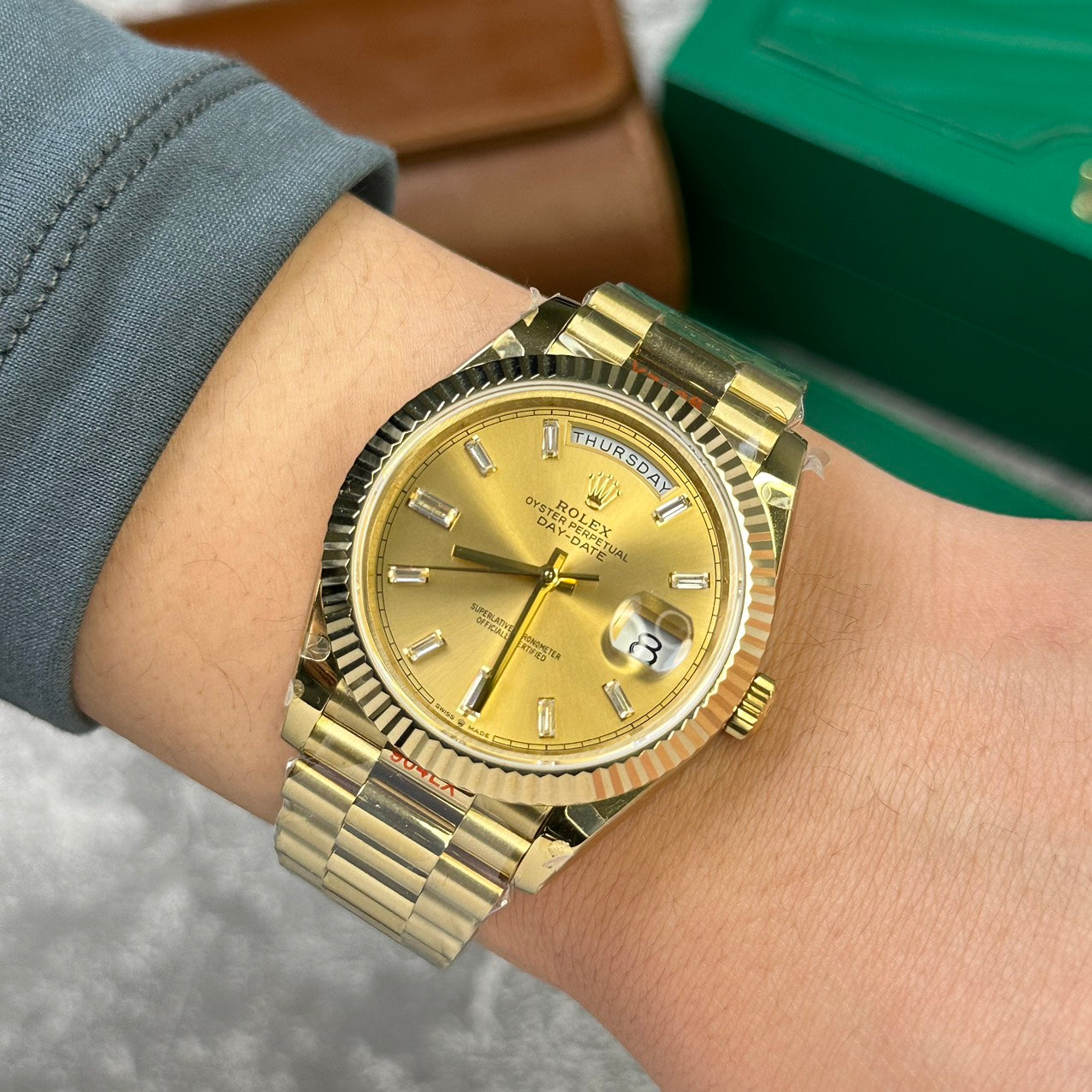 Rolex Replica Watch Day-Date 228238 Strap President V2 GM Factory 40mm