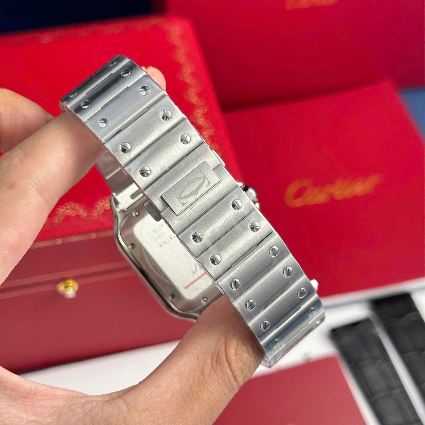 Cartier Santos WSSA0064 Replica Watch Brown Dial BV Factory 39.8mm