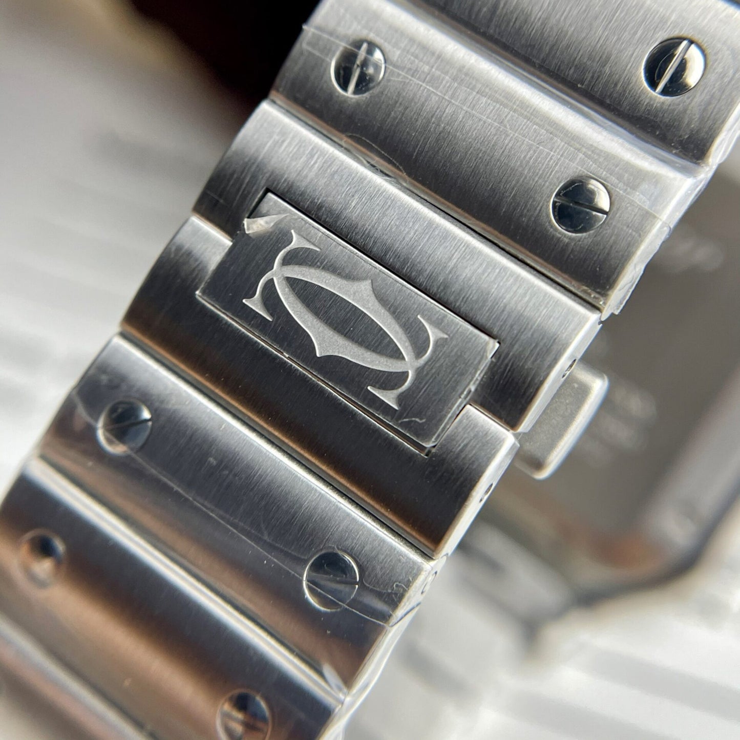 Cartier Santos WSSA0037 Replica 11 Watch Grey Dial BV Factory 39.8mm