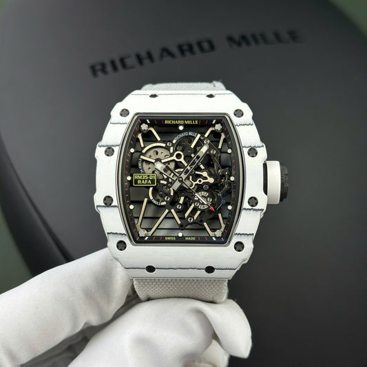 Richard Mille RM35-01 Rafael Nadal Red Rubber Strap Replica 1:1 Watch BBR Factory 42mm