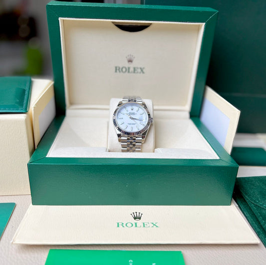 Rolex DateJust 126334 Replica Watch White Enamel Clean Factory 41mm