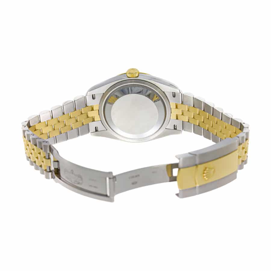Rolex Datejust 126333 Yellow Gold Steel Black Dial Jubilee Replica