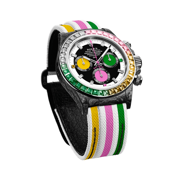 ROLEX Diw Daytona carbon rainbow candy 40mm carbon(1:1 replica)