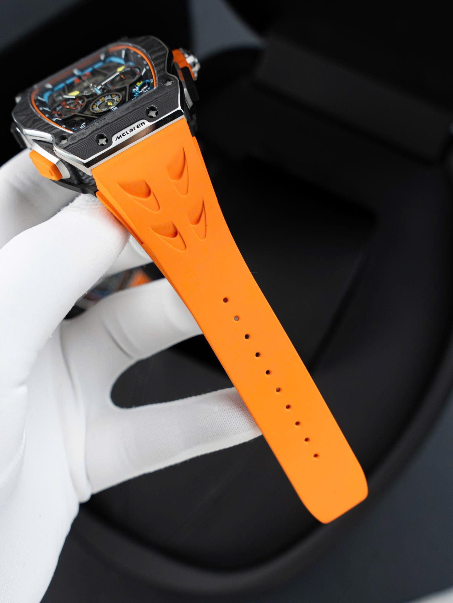 Richard Mille RM65-01 Replica Watches Orange Rubber Strap 44.5¡Á49.9mm