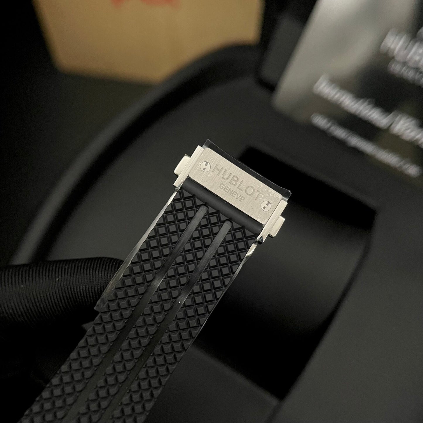 Hublot Big Bang Men s High Quality Replica Diamond Watch Rubber Strap 44mm