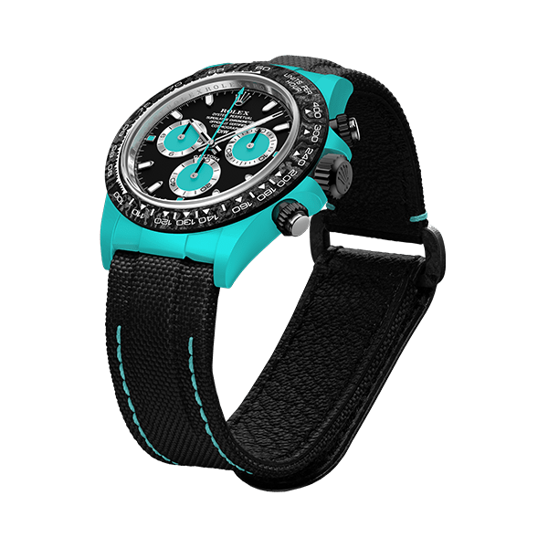 ROLEX Diw Daytona quartz fiber celeste 40mm oyster black(1:1 replica)