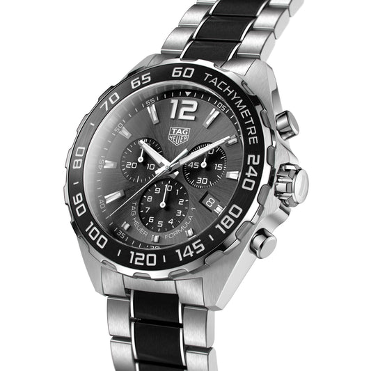 TAG Heuer Replica Watch Formula 1 Chronograph Quartz 43 mm Steel & Ceramic(1:1 replica)