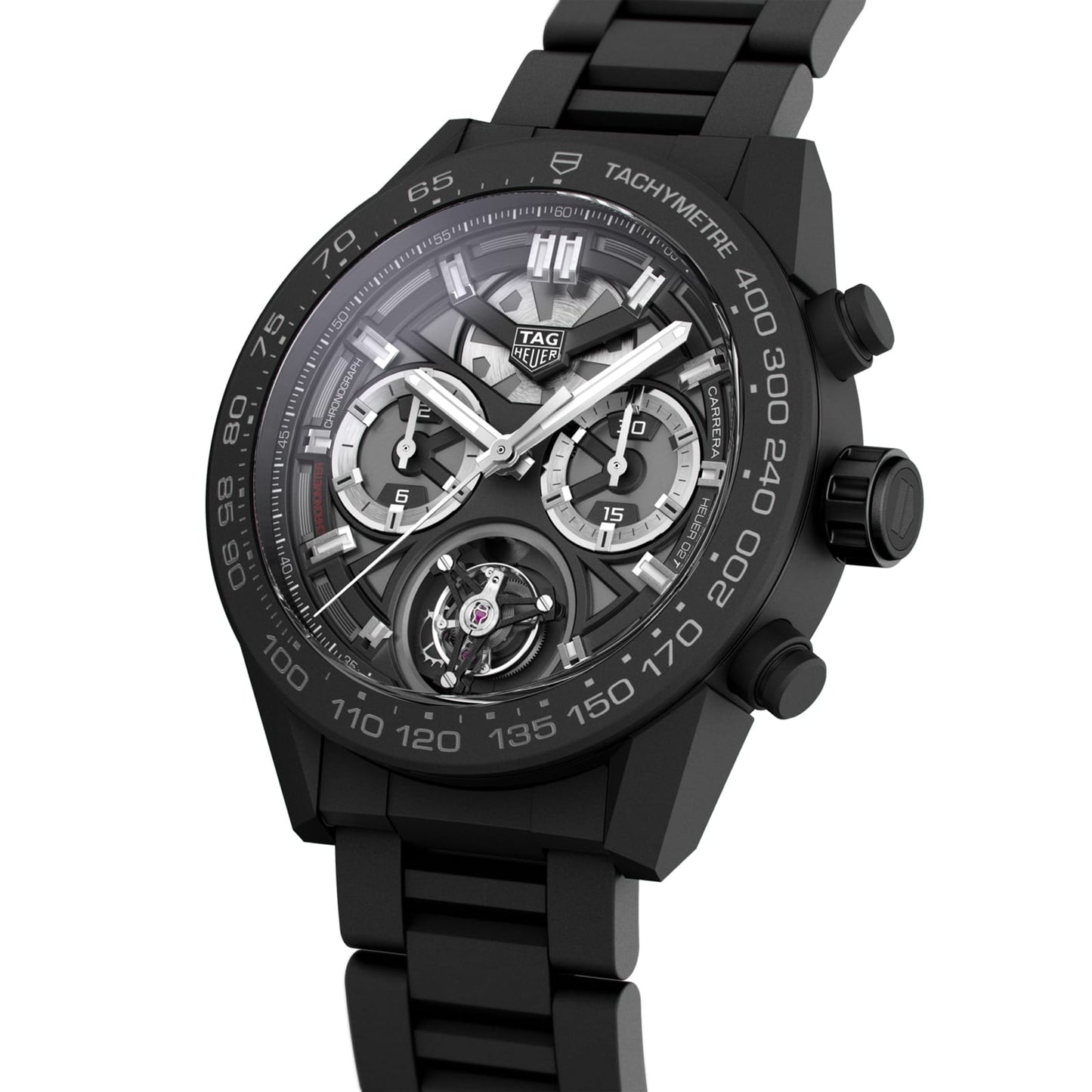 TAG Heuer Replica Watch Carrera Chronograph Tourbillon Automatic 45 mm Ceramic(1:1 replica)