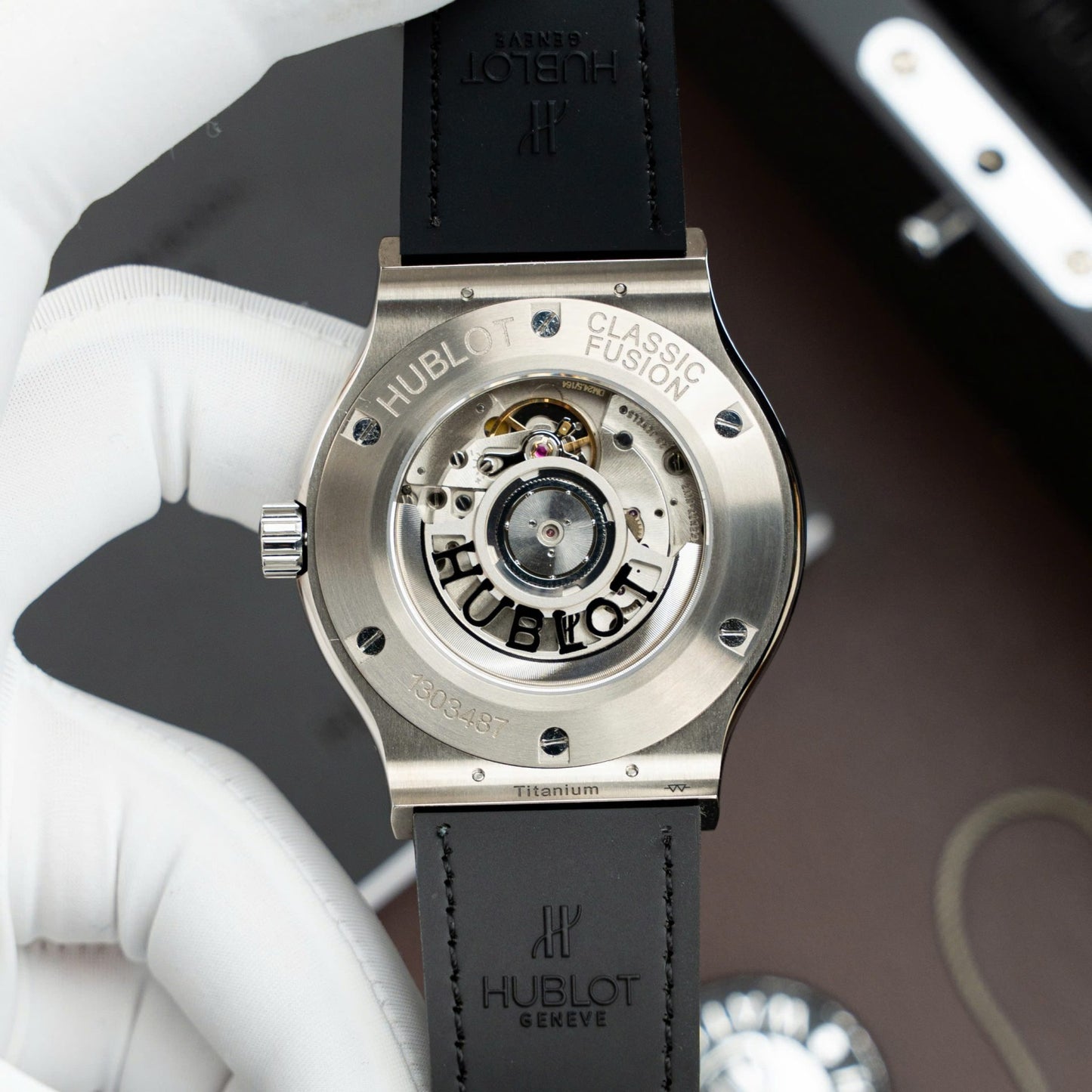 Hublot Classic Fusion Titanium Gray Copies Watches Movement SW300 Weight 84 Gram Custom 42mm