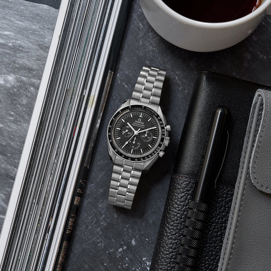 Speedmaster Moonwatch Professional Co-Axial Master Chronometer Chronograph 42mm Hesalite Crystal On Bracelet With Caliber 3861(1:1 replica)