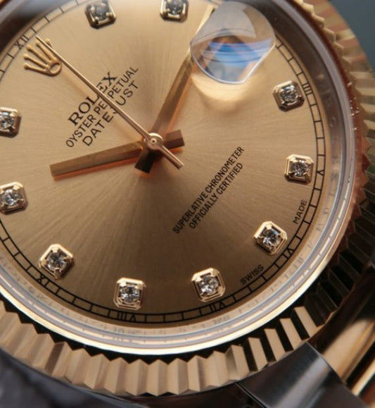 Replica Rolex DateJust II 41mm SS/YG YG Dial Diamonds Marker SS/YG Bracelet A3136