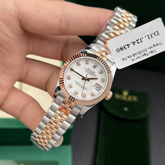 Rolex Best Replica Watch DateJust Gold Wrapped Mother Of Pearl Dial GM Factory 31mm