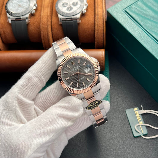 Rolex DateJust 126331 Replica 1:1 Watch Gray Dial Oyster Strap Clean Factory 41mm