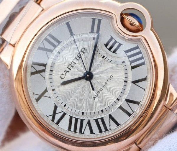 Replica Cartier Ballon Bleu 36mm RG White Textured Dial RG Bracelet