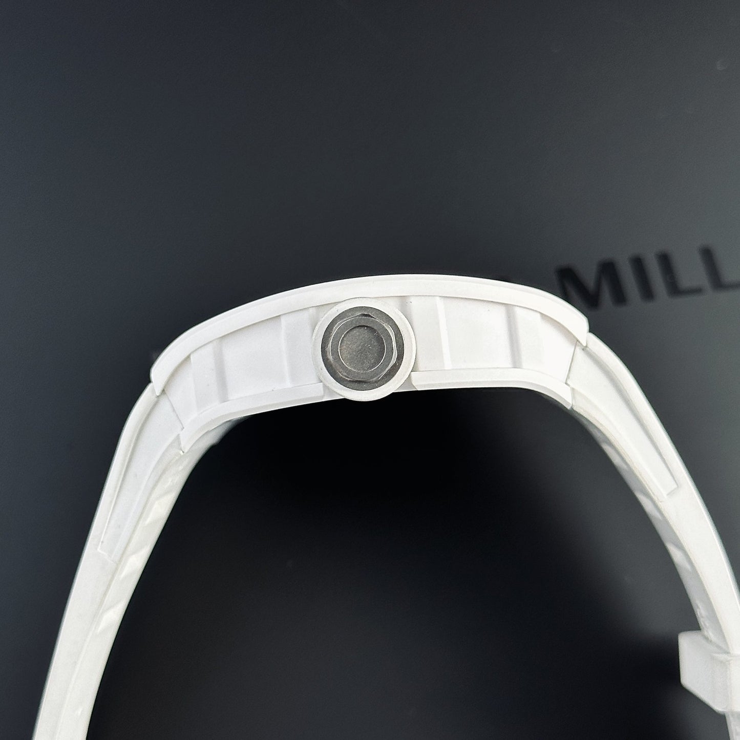 Richard Mille Rep 1:1 Watch RM055 Ceramic Bubba Watson White Factory BBR 45mm