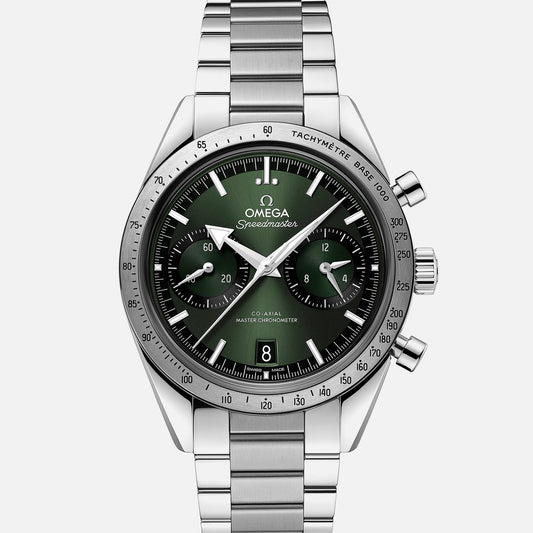Speedmaster '57 Co-Axial Master Chronometer 40.5mm Green Dial On Bracelet(1:1 replica)