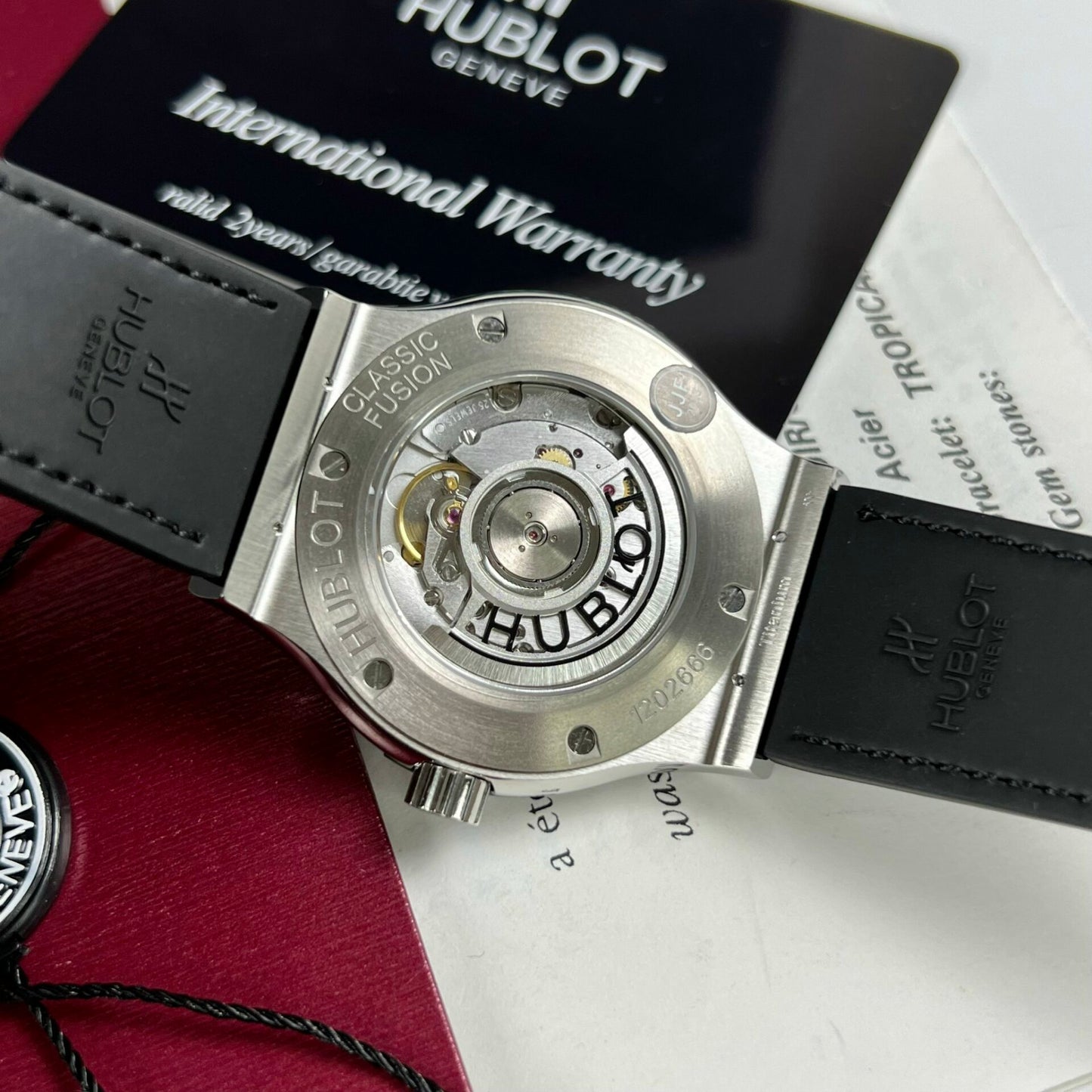 Hublot Replica Watch Classic Fusion Titanium Black Dial JJF Factory 42mm