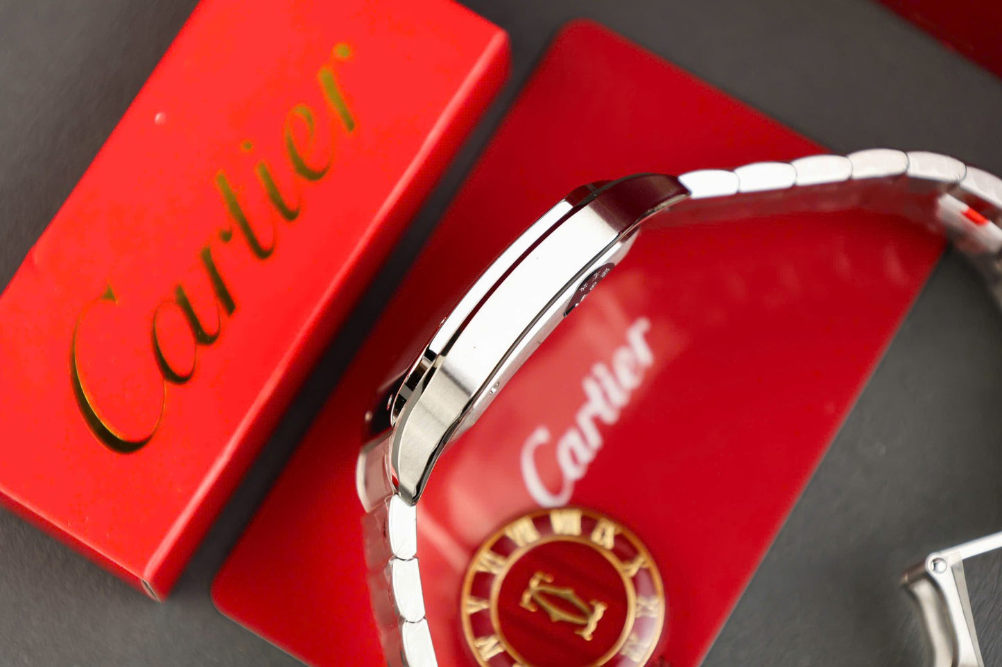 Cartier Santos Replica 11 Watch Gray Dial AF Factory 39.8mm