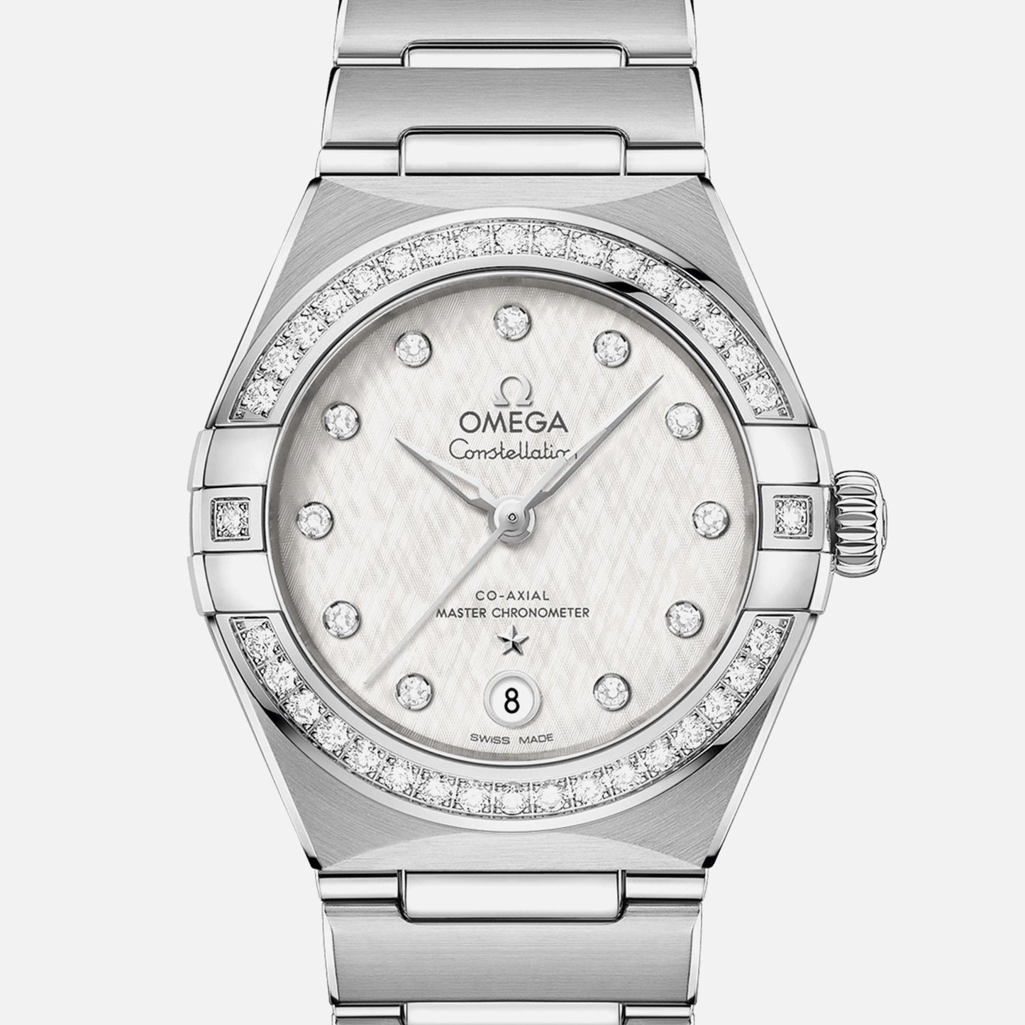 Constellation Co-Axial Master Chronometer 29mm Stainless Steel With Diamond-Set Bezel(1:1 replica)