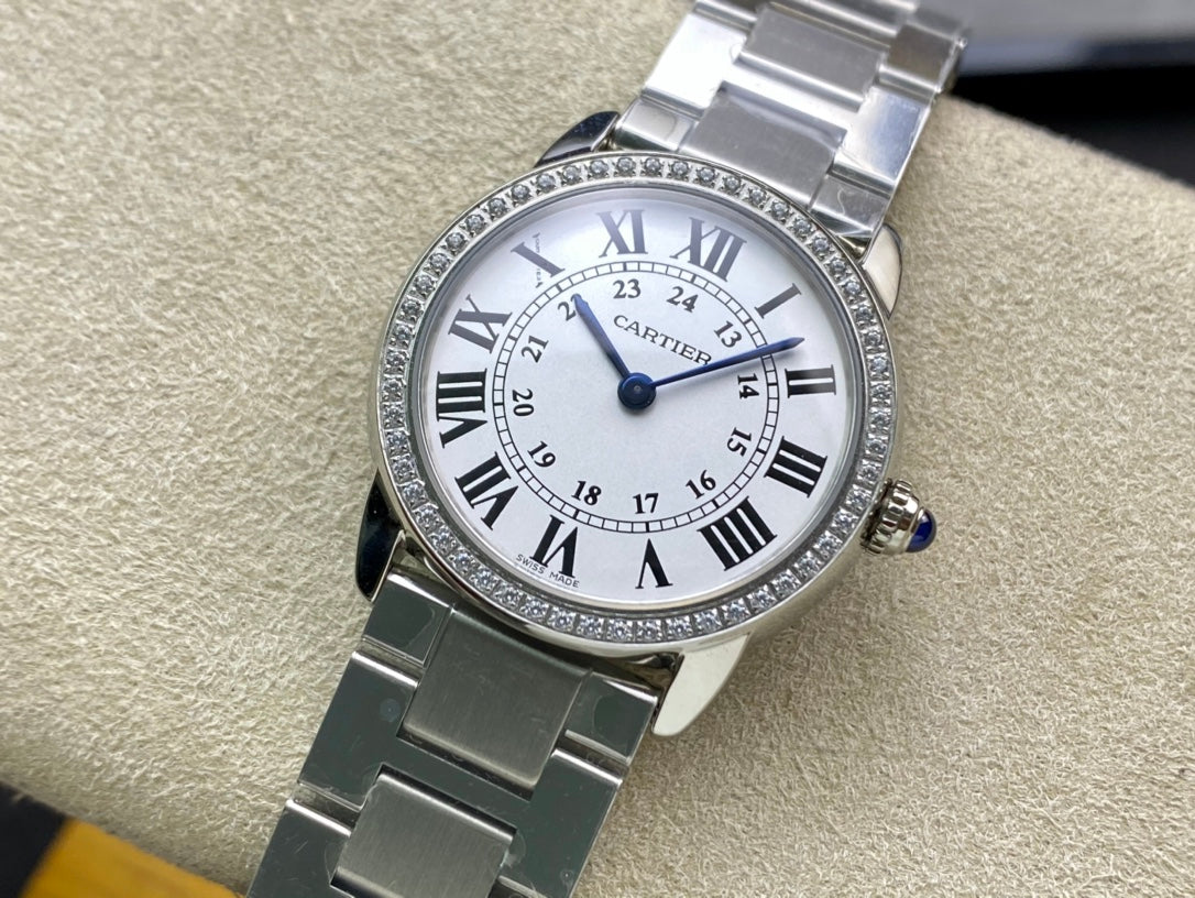 Cartier London Roman Numeral Couple's Watch Small 29.5mm(1:1 replica)