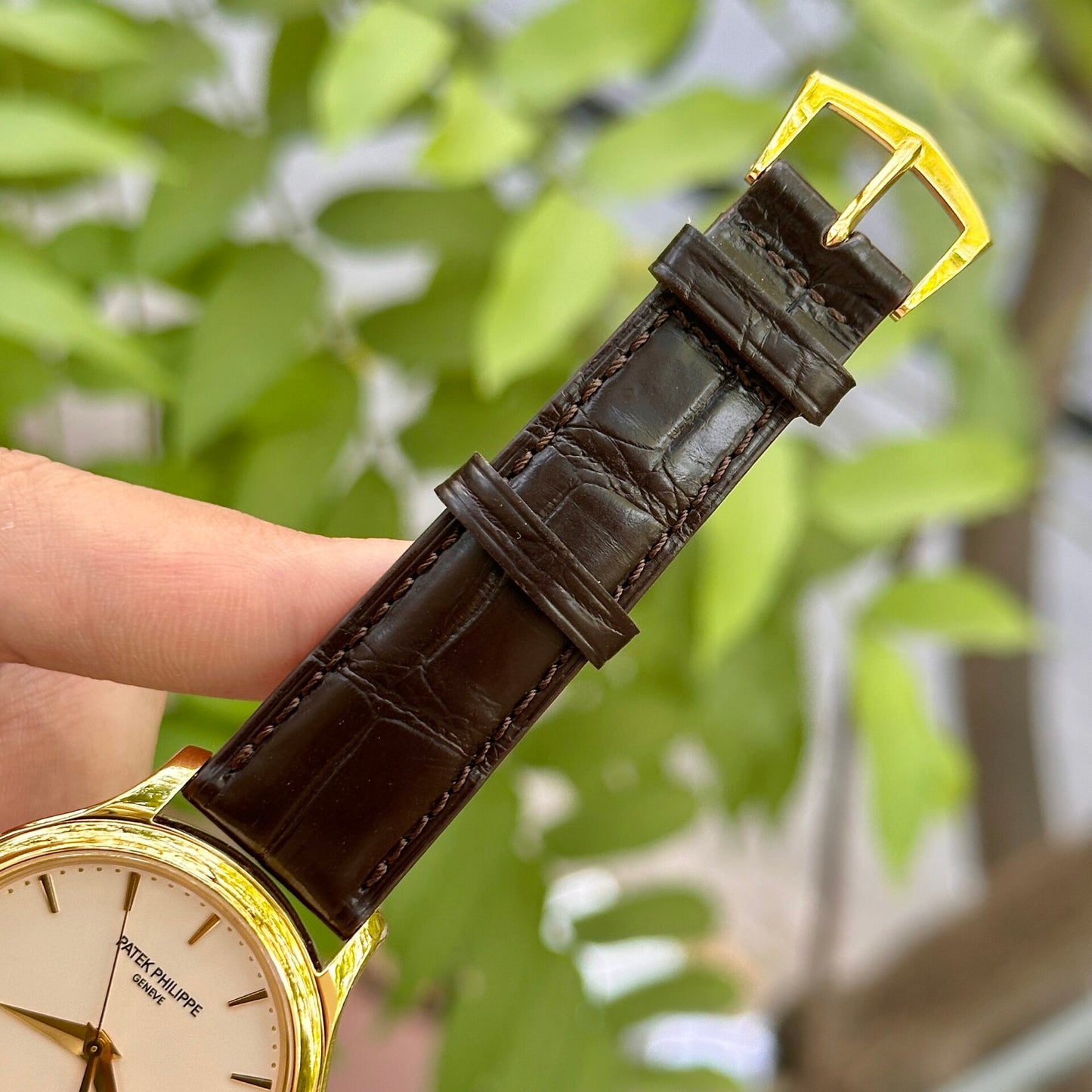 Patek Philippe Calatrava 5227J Replica Watch Leather Strap 3K Factory 39mm