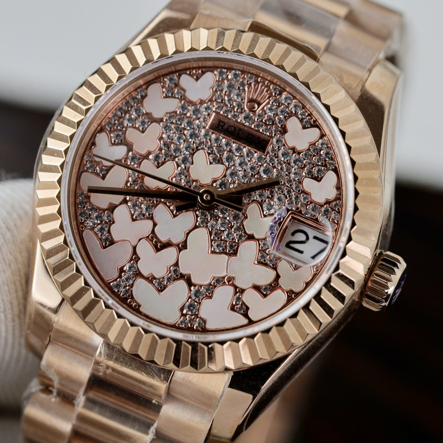 Rolex Replica Watch DateJust 278275 Womens Butterfly Dial 31mm
